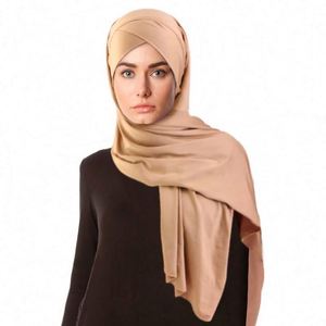 Pañuelos Hijab Largos Musulmanes con Logotipo Personalizado al por Mayor, Chales, Turbantes, Hijabs de Chifón Transpirable para Mujer - Product Image 4