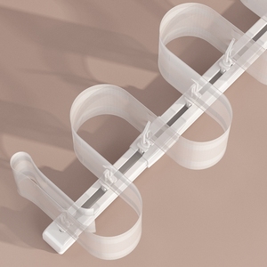 Groothandel Plafond S Wave Rimpel Vouw Verstelbare Gordijnspoor Telescopische Intrekbare <span class=keywords><strong>Rail</strong></span> - Product Image 5