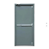 Porte coupe-feu en acier avec indice d'incendie de 3 heures, utilisation commerciale, compatible avec les armoires de cuisine, porte coupe-feu double intérieure/extérieure à vendre
