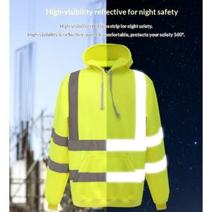 Huaweina Pamuklu Nakış Logolu Uzun Kollu İnşaat Yansıtıcı Şeritli Su Geçirmez ANSI Sınıf 3 EN ISO 20471 Sınıf 2 Güvenlik - Product Image 5