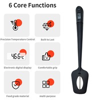 Silicone Chocolate Spatula With Digital Drink Thermometer Temperature Instrument Controller for Candy Jam Cuisines