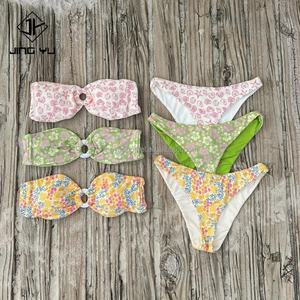 Maillot de bain personnalisé pour femmes, maillot de bain OEM, vente chaude, maillots de bain imprimés personnalisés, bikini deux pièces dos nu - Product Image 6