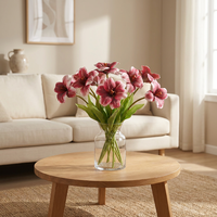 Mini-bouquets de tulipes artificielles imprimées en 3D de qualité supérieure, parfaites pour la décoration intérieure et les accessoires de photographie