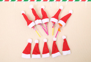 Chất Lượng Cao <span class=keywords><strong>Mini</strong></span> 4*7Cm Lễ hội Giáng Sinh <span class=keywords><strong>Hat</strong></span> Trang Trí Không Dệt Sang Trọng Giáng Sinh Lollipop Đồ Trang Trí - Product Image 6