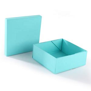 Factory-Made Custom Blue Eco-Friendly Foldable Luxury <b>Gift</b> Box Lid High Quality Matt Lamination 4C <b>Recycled</b> Materials - Product Image 6