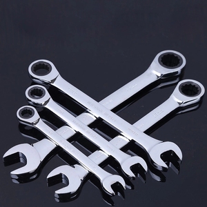 HOLSEN 12pcs Chrome Vanadium Steel Combination Spanner Ratchet <strong>Wrench</strong> <strong>Set</strong> - Product Image 4