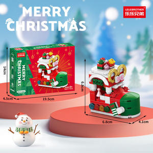 Set de Construcción Navideño con Tren, Árbol y Ciervo - Maqueta de Bloques de Montar para Decoración Hogar y Regalo de Navidad - Product Image 3