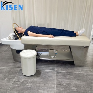 เก้าอี้สระผมดีไซน์ใหม่ของ Kisen สามารถสระผมและทำเล็บเท้าได้ พร้อมอ่างแช่เท้า สามารถยืดหัวและขาได้ - Product Image 5