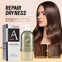 VOJO Ensemble de shampooing et revitalisant professionnel de luxe pour salon, antipelliculaire, soulagement des démangeaisons du cuir chevelu, avec contrôle des frisottis