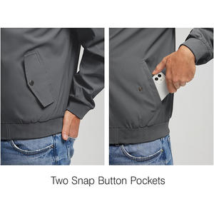 Chaqueta Cortavientos Ligera para Hombre, Elegante, Versátil, Impermeable, de Lona, Cómoda y Duradera - Product Image 6