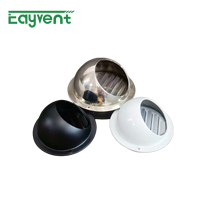 Capot de ventilation en forme de champignon, en acier inoxydable à faible résistance au vent pour système d'extraction de hotte de cuisine