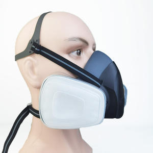 पोर्टेबल आधा चेहरा रबर एएनएसआई अमोनिया श्वासयंत्र गैस मास्क के साथ फिल्टर - Product Image 5