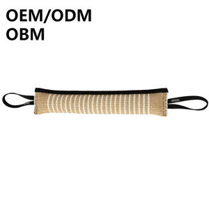 Giocattolo da Tiro Ecologico in Juta Ultra Resistente con Due Maniglie per Cani - Addestramento al Presa e Stimolazione del Morso per Cani Grandi e Potenti - Product Image 1