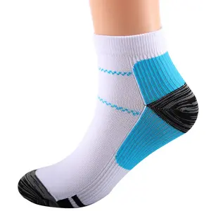 Atacado pé meias de compressão curta-Meias de compressão para os pés, meias curtas da moda para o tornozelo/salto, meias respiráveis