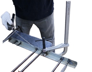 Prensa de Barra Tipo F de Alta Resistencia, Forjada, de Garganta Profunda, 100, 120, 140, 180 mm, para Trabajos en Metal, con Mango en T y Almohadilla Giratoria - Product Image 2