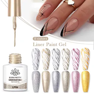 BORN PRETTY 10ml Logo personnalisé Marque privée Nail Art Uv Soak Off Gel pour ongles Gel de dessin Gel de ligne