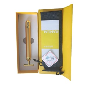 Gold T-Shaped Electric Eye Massager Rechargeable USB Type C Lithium Battery Home Use - Product Image 3