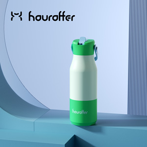 Houroffer Stainless Steel Water <b>Bottle</b> 500ml Insulated With Detachable Handle For Travel Outdoor Use - Product Image 4
