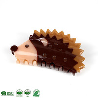 CANYUAN Pince à Cheveux Personnalisée Vente Chaude Hérisson en Acétate Clip Unique Trois Couleurs Griffe à Cheveux Personnalisée Vente en Gros