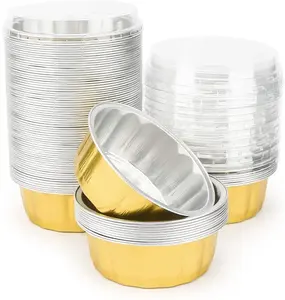 1700毫升蛋糕碗超市出售快餐陶罐大米耐用一次性铝箔容器/托盘/锅