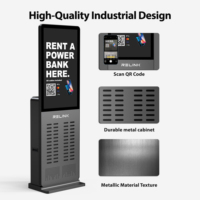 Relink OEM / ODM Station de location de batteries externes à haute capacité (48 emplacements) avec distributeur automatique de recharge de téléphones et paiement par code QR