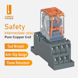 LANBOO Rơ Le Trung Gian 27.5*21Mm 230VAC DC12V24V Với Rơ Le Thu Nhỏ 8 Feet Hoặc 14 Feet - Product Image 2