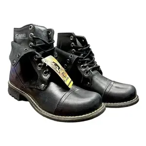 Botte décontractée en cuir vieilli Caribu 210, imperméable et légère, doublure en cuir véritable, utilisation en hiver et en automne, antidérapante pour la randonnée - Product Image 5