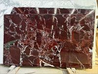 Dalle de marbre naturel Rosso Levanto poli, marbre rouge bordeaux pour mur d'accentuation et plan de travail de villa