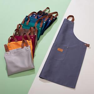 ผ้าแคนวาสสำหรับห้องครัวผู้หญิงผู้ชายเชฟร้านคาเฟ่ร้านความงามสตูดิโอเครื่องแบบกริลล์ร้านอาหารบาร์ผ้ากันเปื้อนพิมพ์ตามความต้องการ - Product Image 2