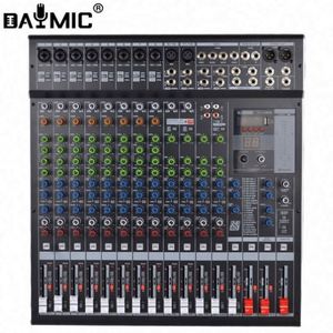Console de mixage professionnelle OTG PQ à 12/16 canaux, DSP 99, effets de réverbération USB, mixeur audio - Product Image 2