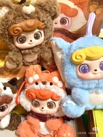 Bigsmartfish Q-Bao Jouets en peluche pour la maternelle sur le thème des animaux, boîte mystère sur le thème du cinéma et de la télévision pour les 8-13 ans, unisexe