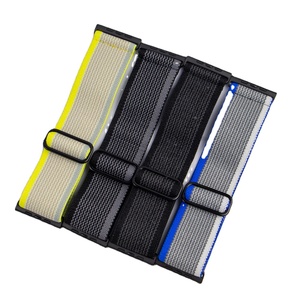 Bracelet de montre large en nylon pour Apple Watch Ultra Band 49 45mm 38 42mm Bracelet tressé réglable <span class=keywords><strong>Iwacth</strong></span> Series 8 7 6 5 SE Accessoires - Product Image 1