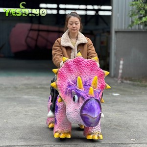 Scooter Eléctrico <span class=keywords><strong>de</strong></span> Dinosaurio Animado <span class=keywords><strong>de</strong></span> Silicona, Coche <span class=keywords><strong>de</strong></span> Dinosaurio a Batería para Niños, para Parques Infantiles y <span class=keywords><strong>de</strong></span> Atracciones - Product Image 4