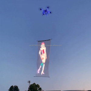 Siêu Nhẹ Xách Tay LED quảng cáo ngoài trời Drone Thảm Ma Thuật hiển thị với áp phích kỹ thuật số bay LED chiếu sáng màn hình - Product Image 2