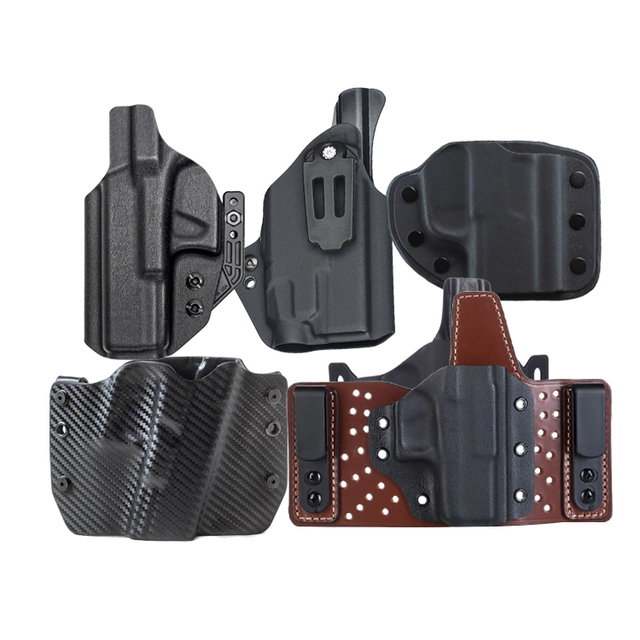 Custom Nylon Leather Carbon Fiber Kydex Conceal Carry Iwb Owb Belt Tactical Holster