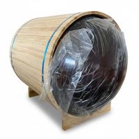 Sauna extérieur portable en bois de cèdre rouge et de pruche canadienne, chauffé au bois, pour appartement, prix bas, vente en gros