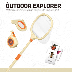 Kit de captura de insectos para niños con lupa, tarjetas de identificación de insectos, brújula <span class=keywords><strong>y</strong></span> red telescópica para aventuras al aire libre <span class=keywords><strong>y</strong></span> aprendizaje de <span class=keywords><strong>la</strong></span> naturaleza. - Product Image 2