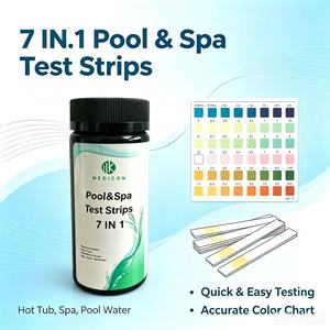 Bandelettes de test pour piscines W-7, test de 7 paramètres, bonne qualité, kit de test de l'eau de <span class=keywords><strong>piscine</strong></span> - Product Image 5