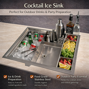 Cuisine extérieure, fumoir, barbecue, armoires en aluminium - Îlot modulaire durable et imperméable pour la cuisine de style <span class=keywords><strong>américain</strong></span>, patio/jardin - Product Image 2