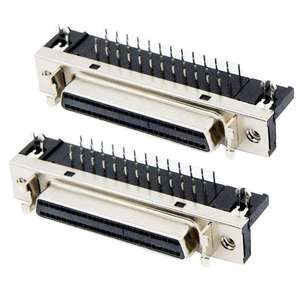 ขั้วต่อ SCSI 50 พิน แบบตัวเมีย ระยะห่างระหว่างขั้ว 1.27 มม. แบบมุมฉากชนิด DIP ซ็อกเก็ต SCSI 50 พิน (5787082-5) สำหรับระบบอัตโนมัติ - Product Image 4