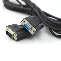 Câble Série RS232 DB9 Mâle-Femelle avec Verrouillage, Cordon d'Extension 9 Broches pour Port COM, PLC, Imprimante, Modem