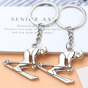 Porte-clés Patins à Roulettes, Porte-clés Patins, <span class=keywords><strong>Pendentif</strong></span> Clé <span class=keywords><strong>Jeux</strong></span> <span class=keywords><strong>de</strong></span> Neige, Porte-clés Hiver en Alliage <span class=keywords><strong>de</strong></span> Zinc Métallique, Porte-monnaie Personnalisé Rond - Product Image 3