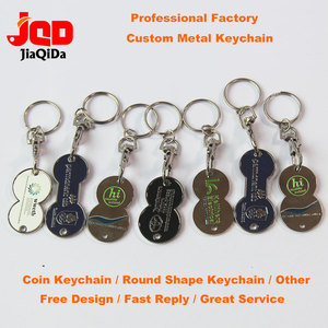 Porte-clés personnalisé en métal pour jeton de chariot de supermarché, support de pièces de monnaie en <span class=keywords><strong>euros</strong></span> et livres avec votre propre logo - Product Image 5