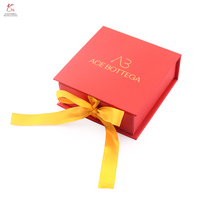 Coffrets cadeaux bijoux personnalisés avec encre de soja feuille d'or logo pour bague boucles d'oreilles collier bracelet