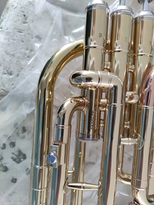 Ottone giallo bE <span class=keywords><strong>corno</strong></span> Alto strumenti in ottone con custodia Premium (AH-G400G-YRY) - Product Image 2
