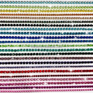 Rouleau de coupe F187 personnalisé coloré carré en cristal Rhinestone pour vêtements bottes chaussures sac décor - Product Image 6