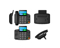 Smartphone Android 4G LTE GSM MaxComm de qualité économique avec gros boutons, fonctionnalités de téléphone fixe sans fil et Skype, modèle MW-401