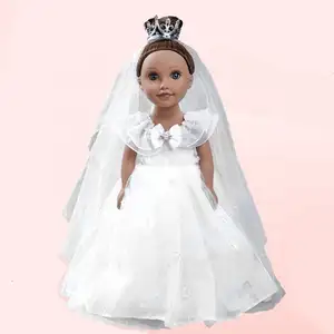High quality 18 inch plastic vinyl fashion young girl doll 53cm big wedding dolls toys
