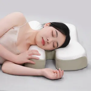 Taie d'oreiller à l'acide hyaluronique Oreiller de beauté en mousse à mémoire de forme Sleep And Glow-Oreiller en latex anti-rides et anti-âge