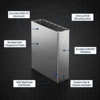 Boîtier en aluminium brossé pour dissipateur thermique, amplificateur de puissance, pilote LED, onduleur et boîtier de commande industrielle
